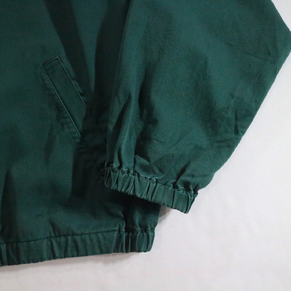 F□90年代 Polo Ralph Lauren ポロラルフローレン スイングトップ ジャケット アウター グリーン 緑色 (XL) 中古 古着 k8766_画像6