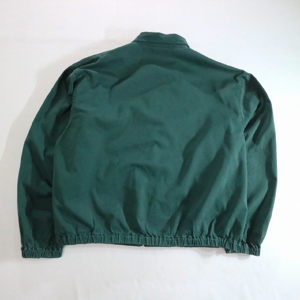 F□90年代 Polo Ralph Lauren ポロラルフローレン スイングトップ ジャケット アウター グリーン 緑色 (XL) 中古 古着 k8766_画像2