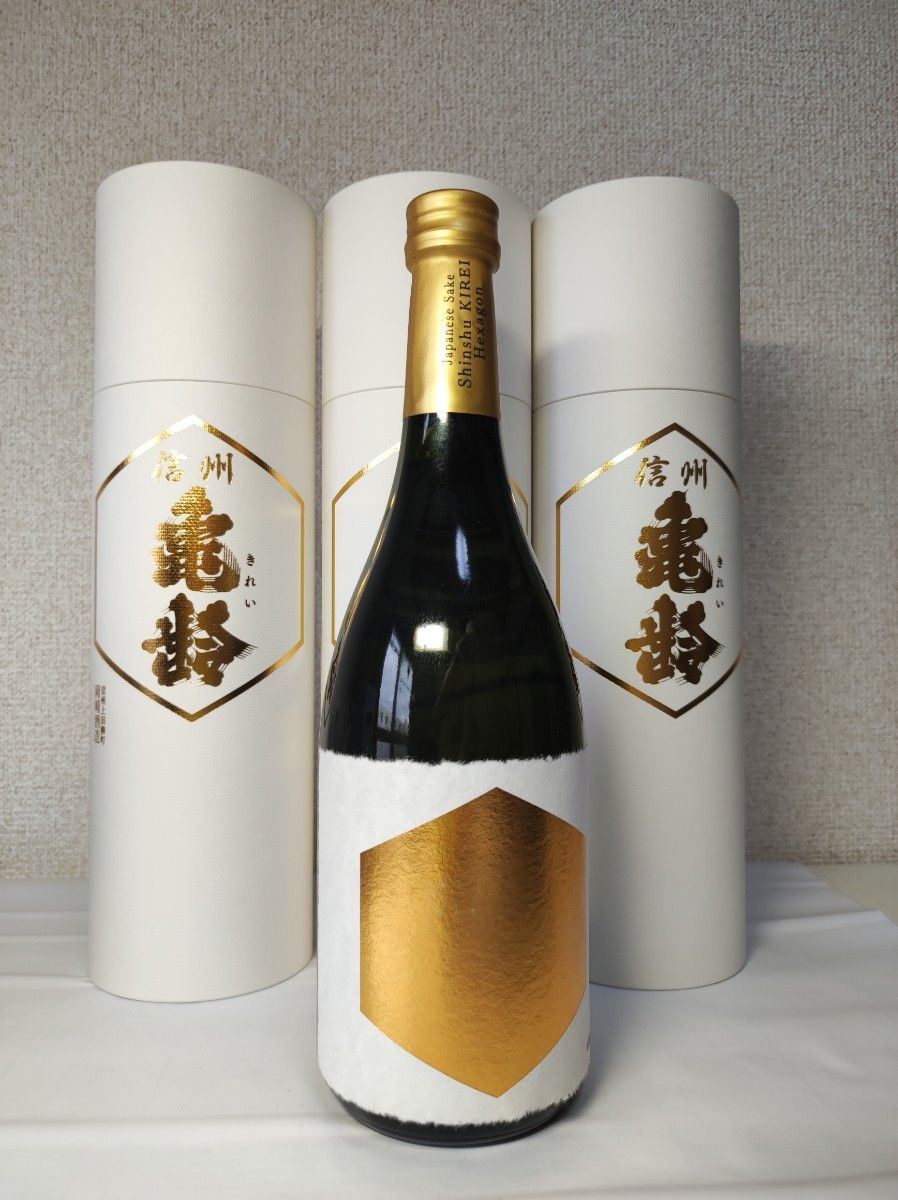 信州亀齢 ヘキサゴン 720ml 2本 筒箱付-