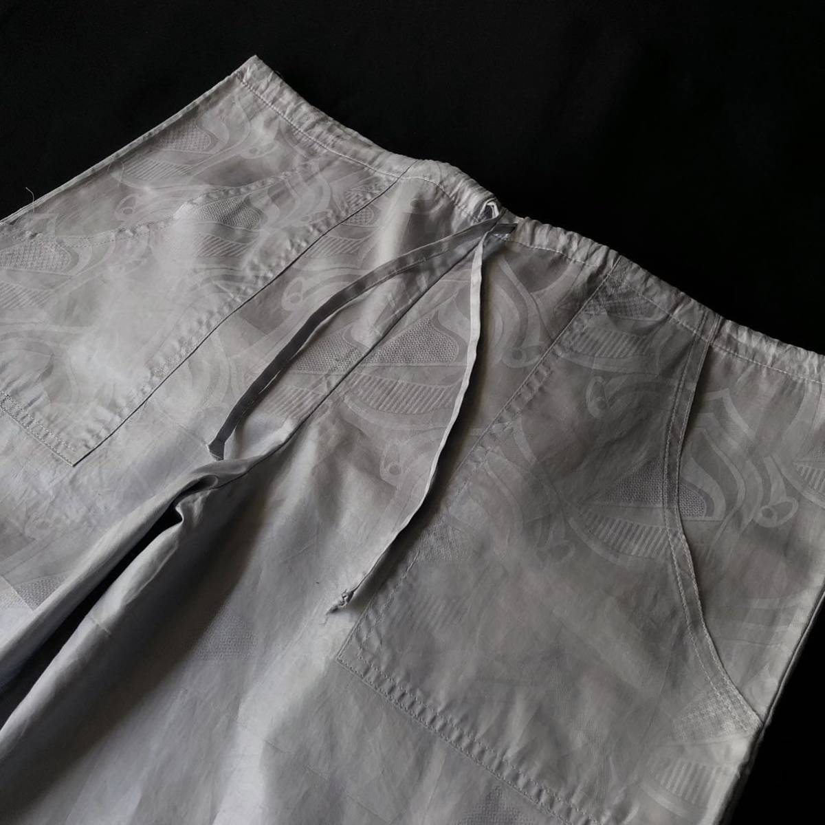 90s？ Unknown Cotton Flared Easy Pants made in USA 90年代？ コットン フレア 総柄イージーパンツ アメリカ製 vintage ヴィンテージ_画像2