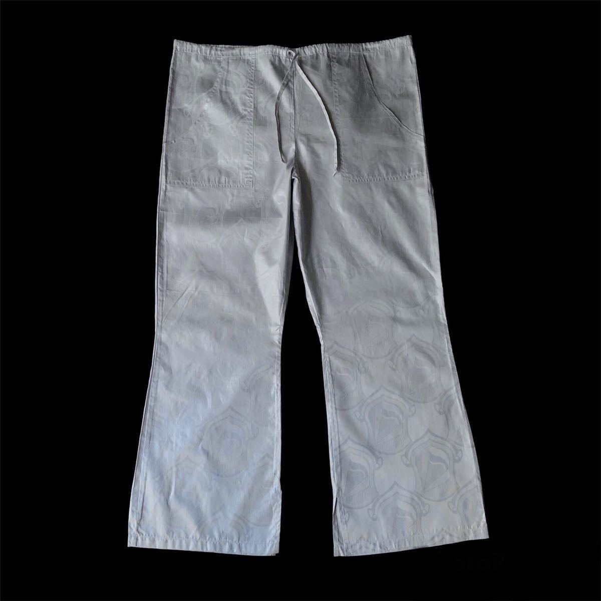 夏セール開催中 MAX80%OFF！ made Pants Easy Flared Cotton Unknown 90s？ in ヴィンテージ vintage アメリカ製 総柄イージーパンツ フレア コットン 90年代？ USA XLサイズ以上