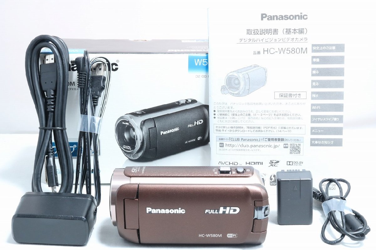 ■新品級■ PANASONIC パナソニック W580M ビデオカメラ ブラウン HC-W580M-T