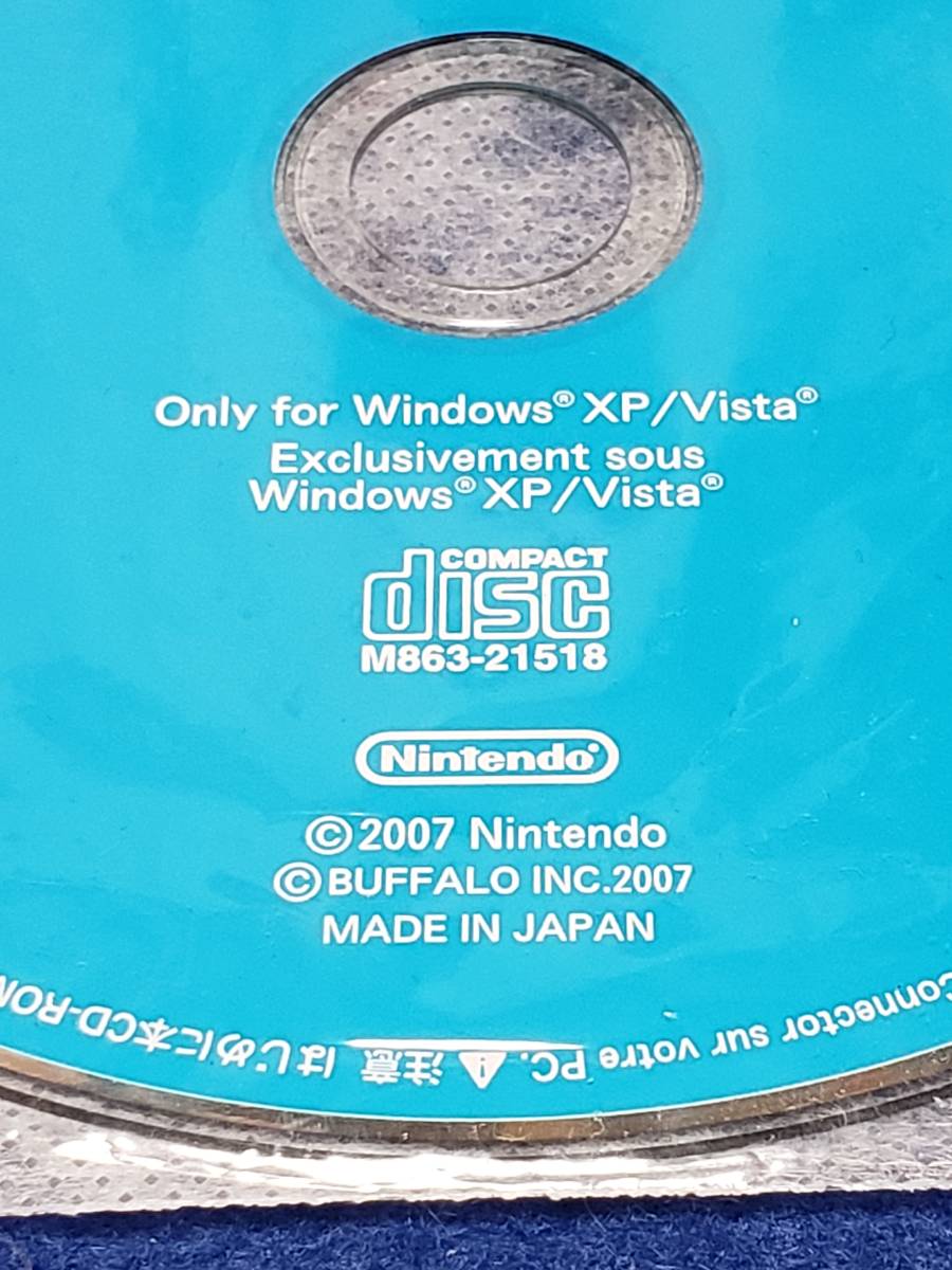  disk only Nintendo Wi-Fi USB connector NINTENDO WI-FI USB CONNECTOR NTR-A-CD-5 Driver Ver1.06 Windows XP/Vista record surface clean 