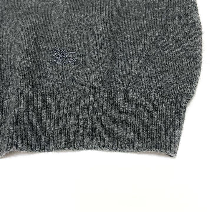 【送料無料】BURBERRY BLUE LABEL★5分袖ニット リボン結び チャコールグレ 三陽商会 バーバリー_画像4