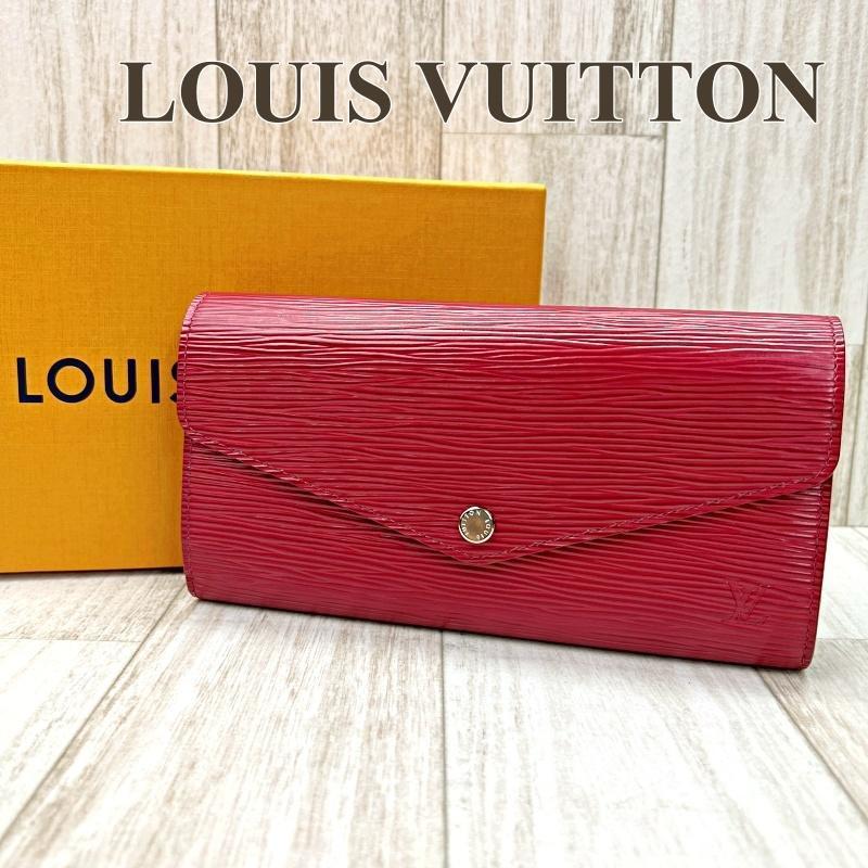 ルイヴィトン LOUIS VUITTON 二つ折り長財布 ポルトフォイユサラ エピ フューシャ M60580