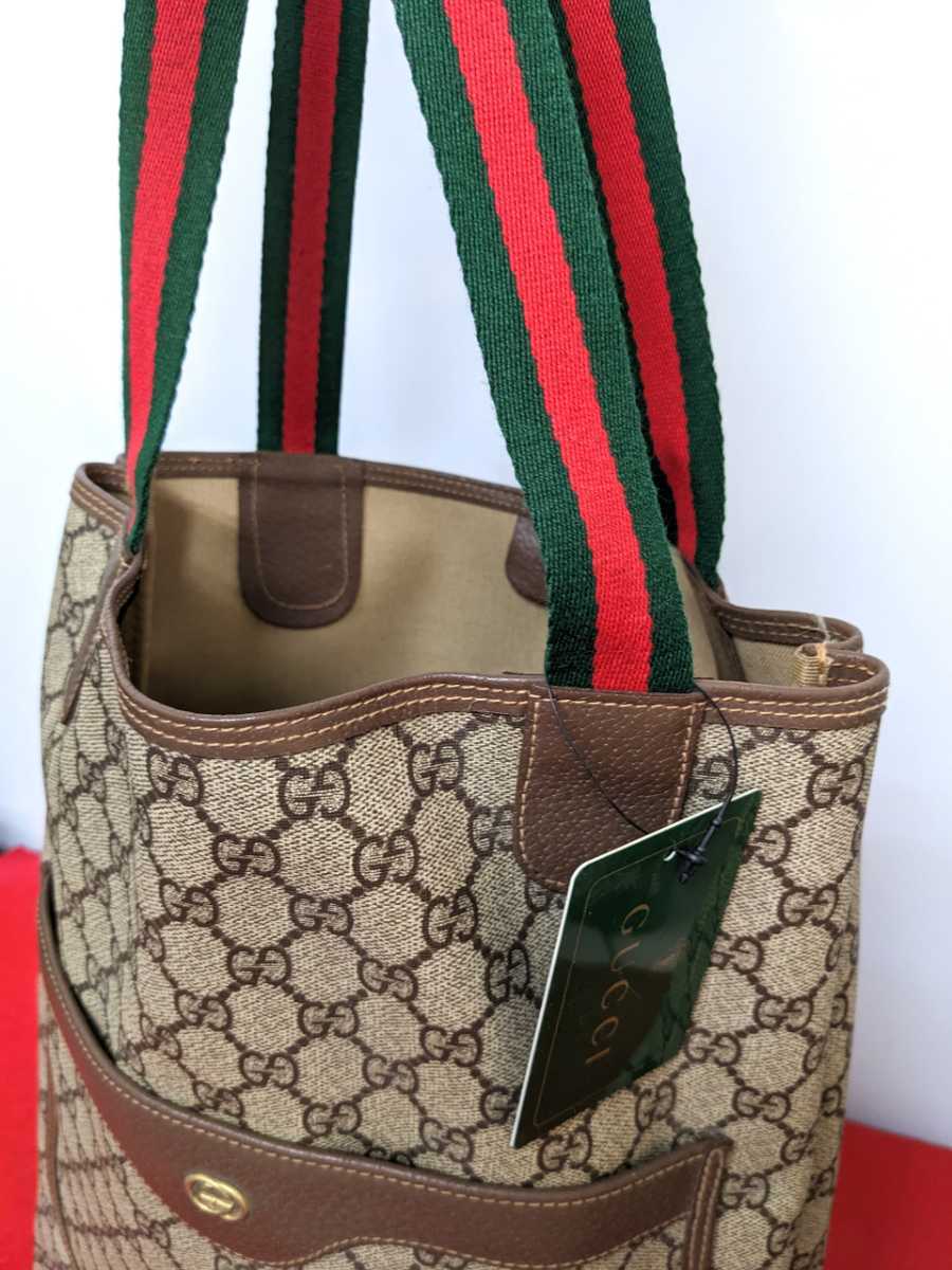 超美品 極上!Gucci シェリーライン トートバッグ オールドグッチ レア
