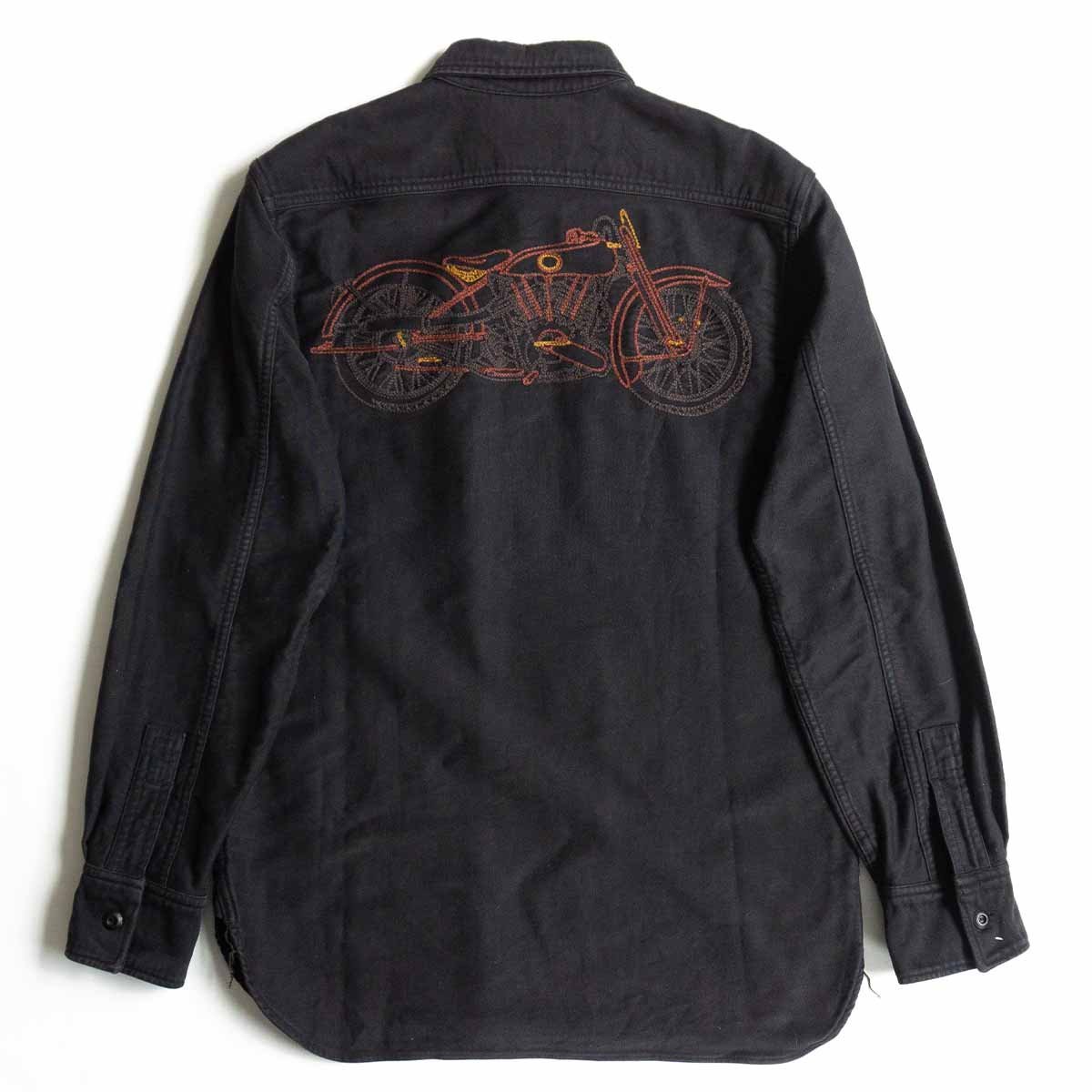 RRL Limited Edition ハーフジップシャツ モーターサイクル-