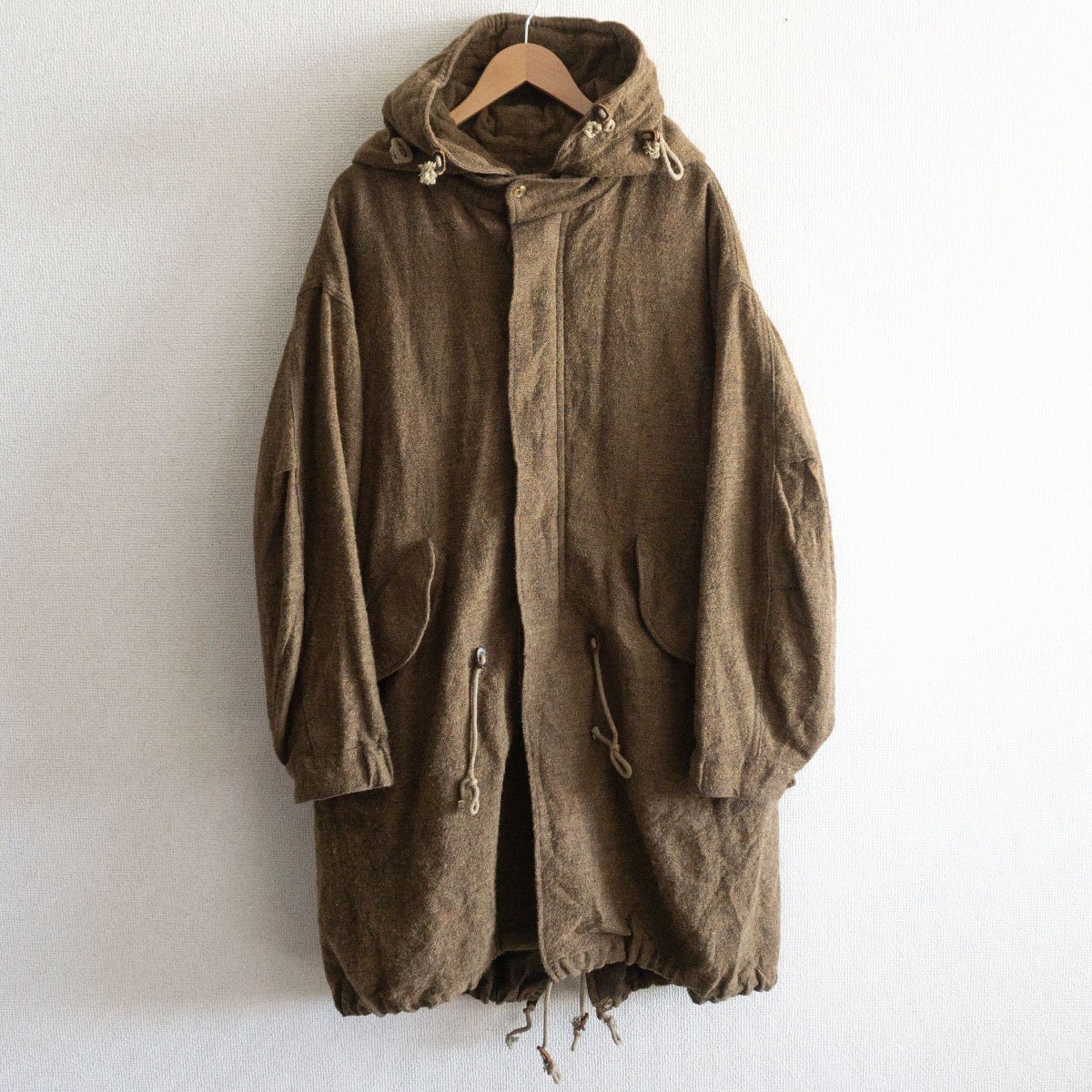 極美品】 kaval カヴァル 【fishtail long coat】M リネン×ウール