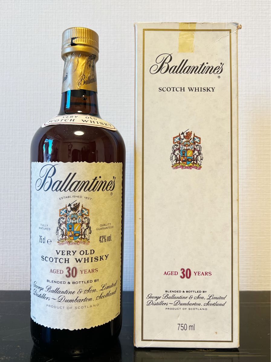 未開栓古酒バランタイン30年 BALLANTINES VERY OLD SCOTCH WHISKY  スコッチウィスキー 箱付き