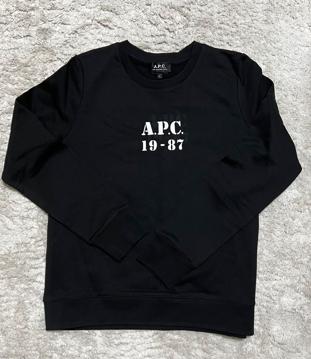 未使用　A.P.C. アーペーセー　スウェット　トレーナー　ブラック