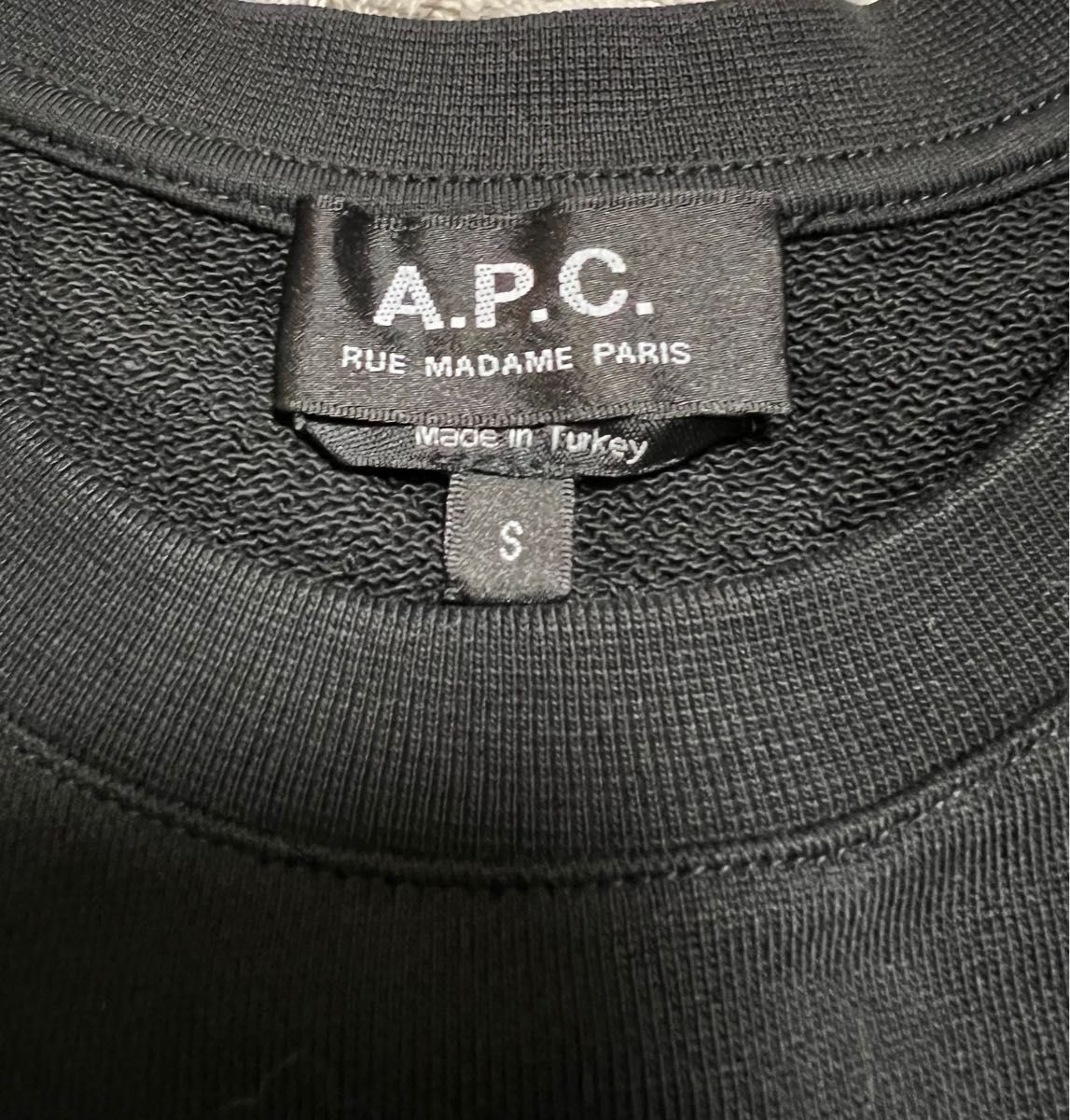 未使用　A.P.C. アーペーセー　スウェット　トレーナー　ブラック