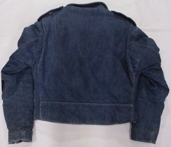 VintageOriginal 70's Schott デニムライダースジャケット 表記44 中綿入り ショット ヴィンテージ古着 バイカー USA製 アメカジ_画像6