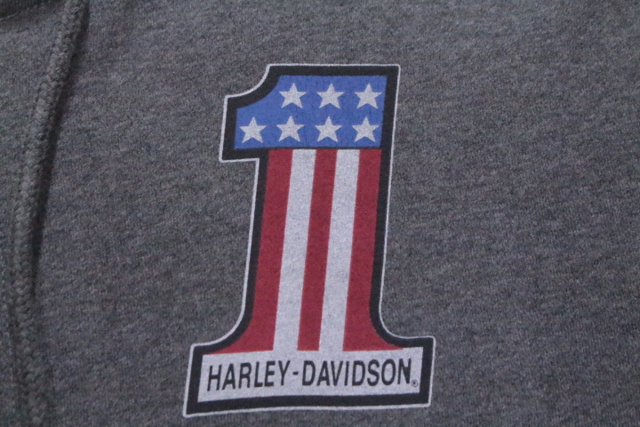 デッドストック ハーレーNo1 ジップスウェットパーカ― オールド ヴィンテージ HarleyDavidson 表記M Y2K