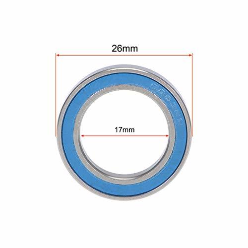 ベアリング 6803-2RS 17x26x5mm 転がり軸受 ダブルシール クロム鋼 ボールベアリング P6(AB EC3)_画像4