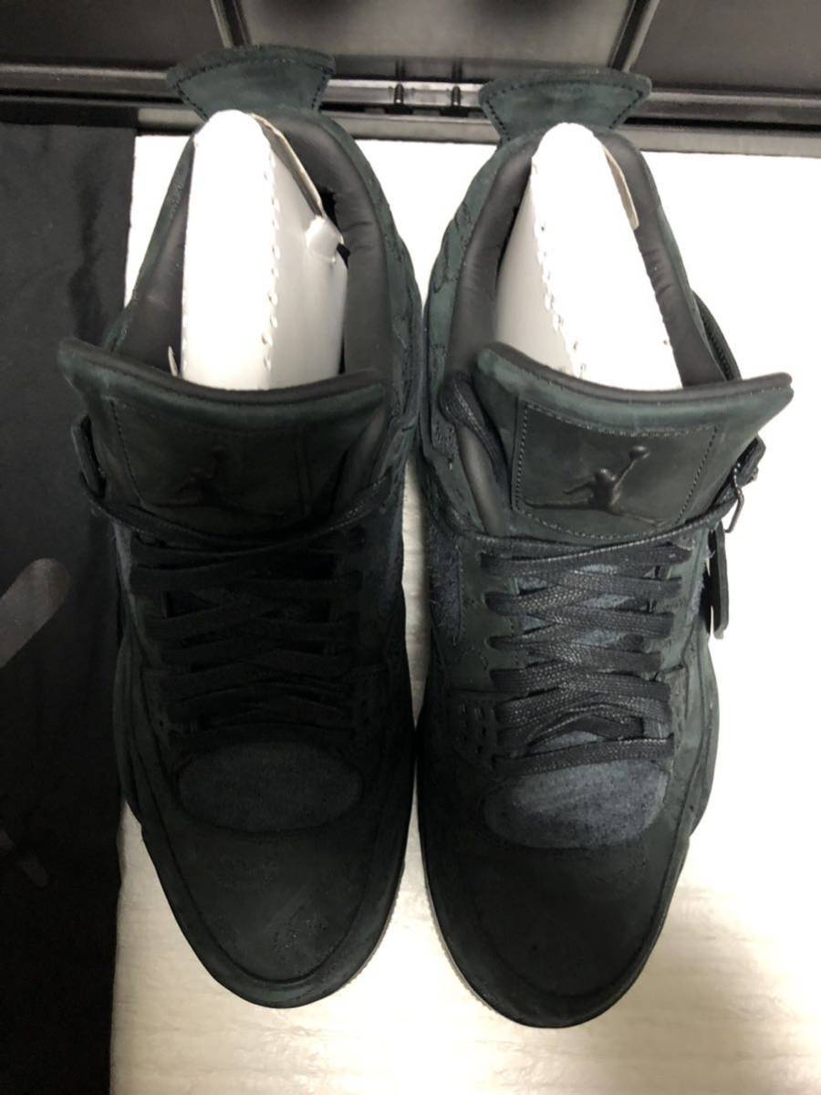 希少 ■ KAWS NIKE AIR JORDAN 4 RETRO BLACK カウズ ナイキ エアジョーダン4 レトロ ブラック/ブラック 930155-001 スニーカー 29cm us11_画像7