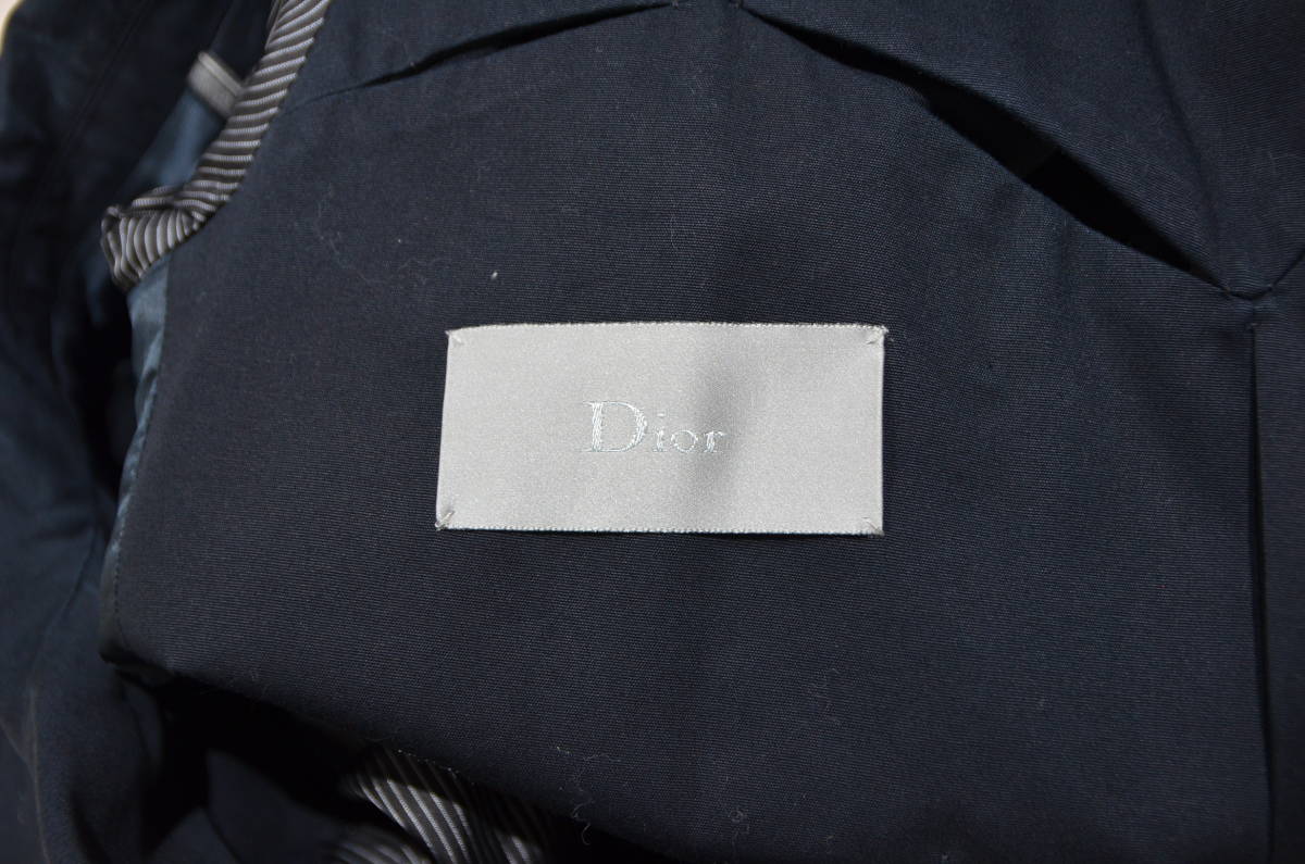 国内正規 Dior HOMME ディオール オム スラッシュ コート ブラック 44 Y-314546_画像3