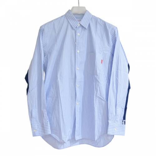 SUPREME シュプリーム × COMME des GARCONS SHIRT コムデギャルソン ストライプシャツ S 2012 R2A-17293X_画像1