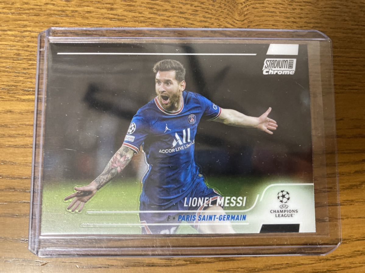 Lionel Messi #30 Topps Stadium Club Chrome 2021-22 UEFA PSG Argentina GOATの画像1