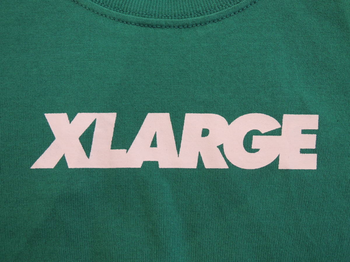X-LARGE XLarge XLARGE Kids скейтборд узор футболка с длинным рукавом зеленый 130 размер новейший популярный товар стоимость доставки Y230~