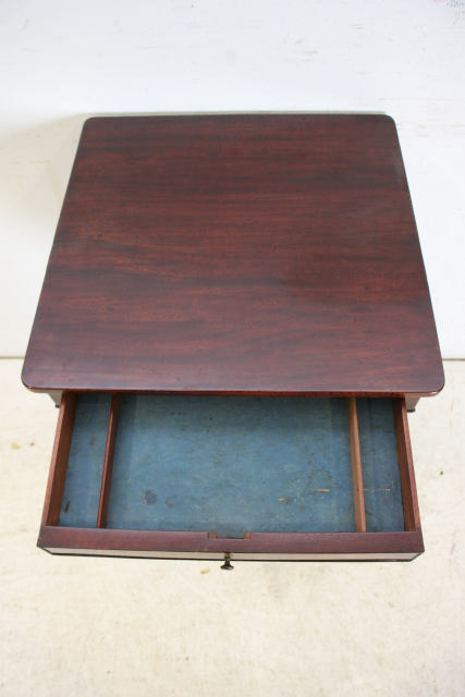 sx-3　1890年代 イギリス製 アンティーク　ビクトリアン　マホガニー　ソーイングボックス　裁縫箱　サイドテーブル　手芸用品収納　レトロ_画像5