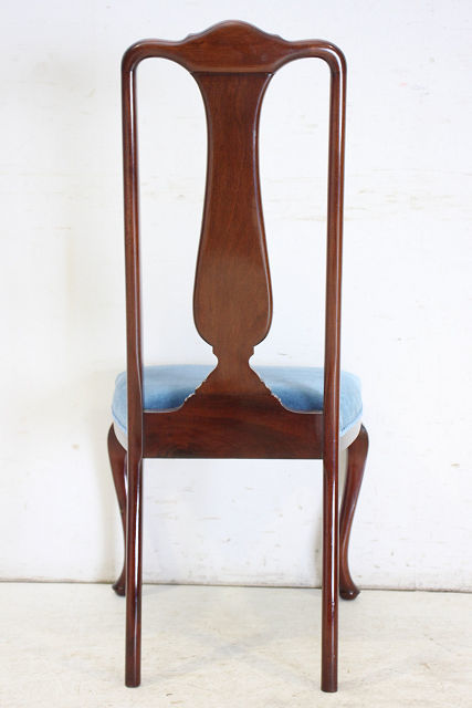 アンティーク コレクション 家具 西洋 dn-33　1910年代 イギリス クイーンアン マホガニー アールヌーボー チェア 椅子 イス いす 送料無料_画像9