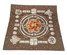 HERMES エルメス シルク スカーフ カレ90 ORS NOMADES 遊牧民 正規品