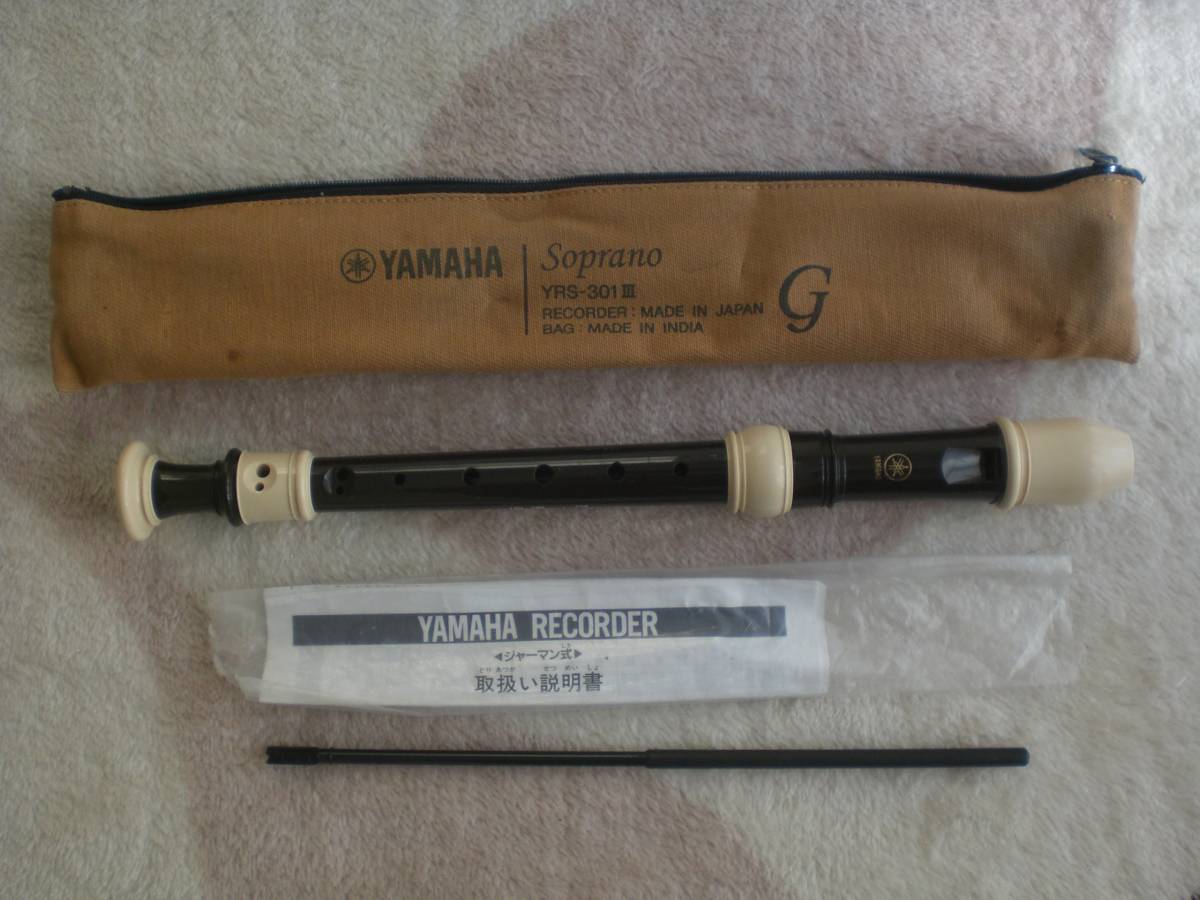 12 YAMAHA Yamaha Soprano Recorder сопрано блок-флейта YRS-301Ⅲ eco