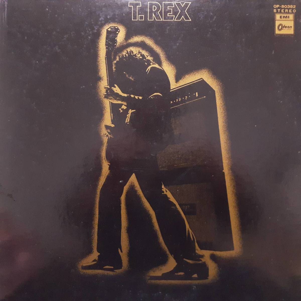 PROMO日本盤LP初版 見本盤 白ラベル！T-Rex / Electric Warrior 1971年 東芝ODEON OP-80382 Tレックス 電気の武者Marc Bolan Tyrannosaurus_画像2