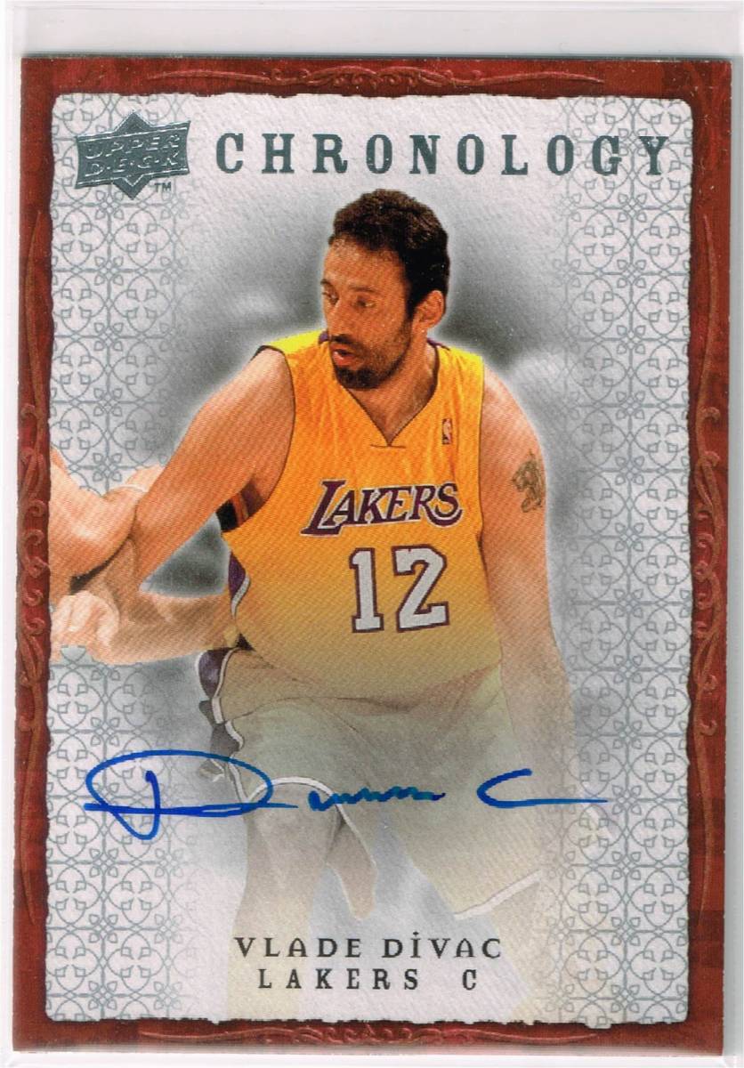 2007-08 NBA Upper Deck Chronology Autograph #94 Vlade Divac UD Auto アッパーデック ブラデ・ディバッツ 直筆サイン