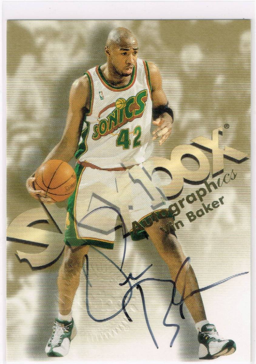 1998-99 NBA SKYBOX Autographics Vin Baker Auto Autograph スカイボックス ヴィン・ベイカー 直筆サイン 98-99