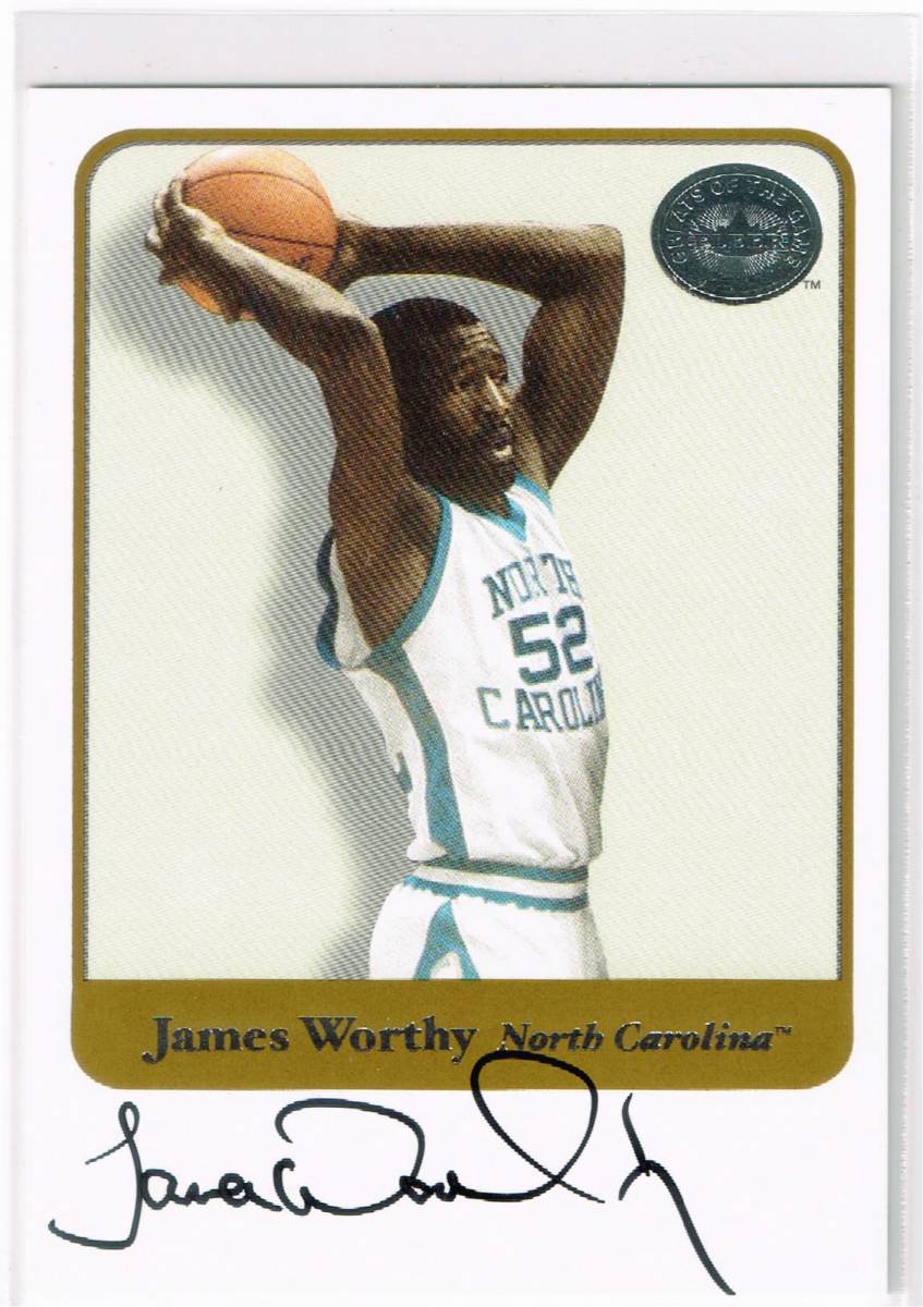 2001 Fleer Greats of the Game Autograph James Worthy フレア ジェームズ・ウォージー 直筆サイン NBA Auto GOTG