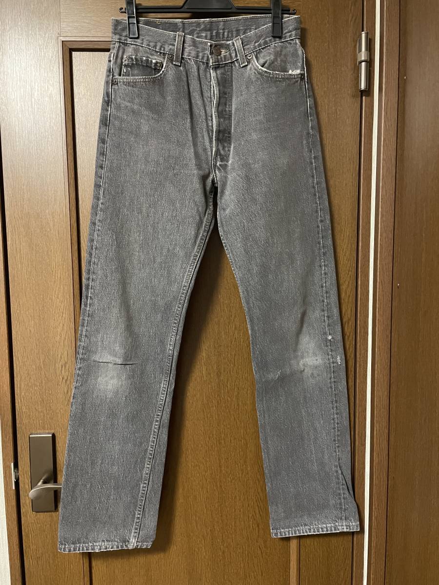 日本製 90s Levi's USA製 W30 先染め ブラック 501 リーバイス W30
