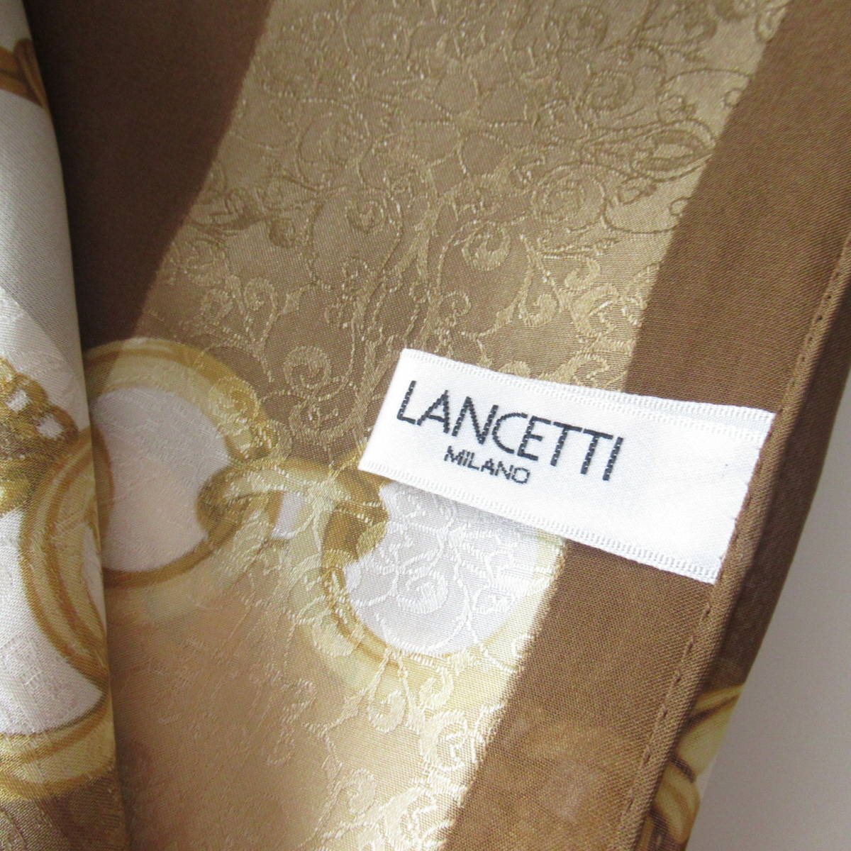 SALE/73%OFF】 LANCETTI ランチェッティ シルクスカーフ 薔薇 シアー