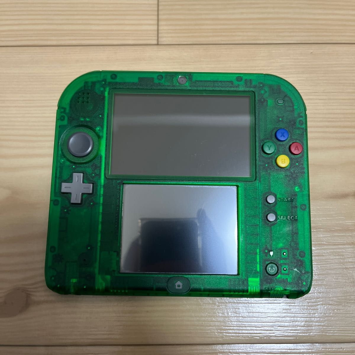 メール便に限り送料無料!! ニンテンドー2DS 緑 クリアグリーン