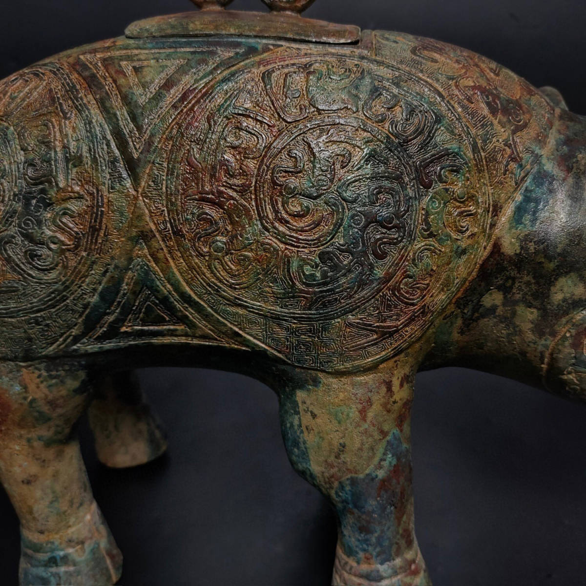 古寶奇蔵】商周・青銅製・象尊・希少珍品・賞物・中国古美術120115