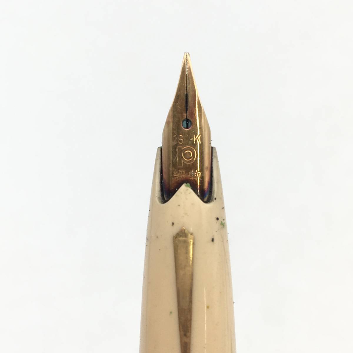 C12253/PLATINUM プラチナ/万年筆/ペン先 18K 細軟/シープ/花柄/刻印有
