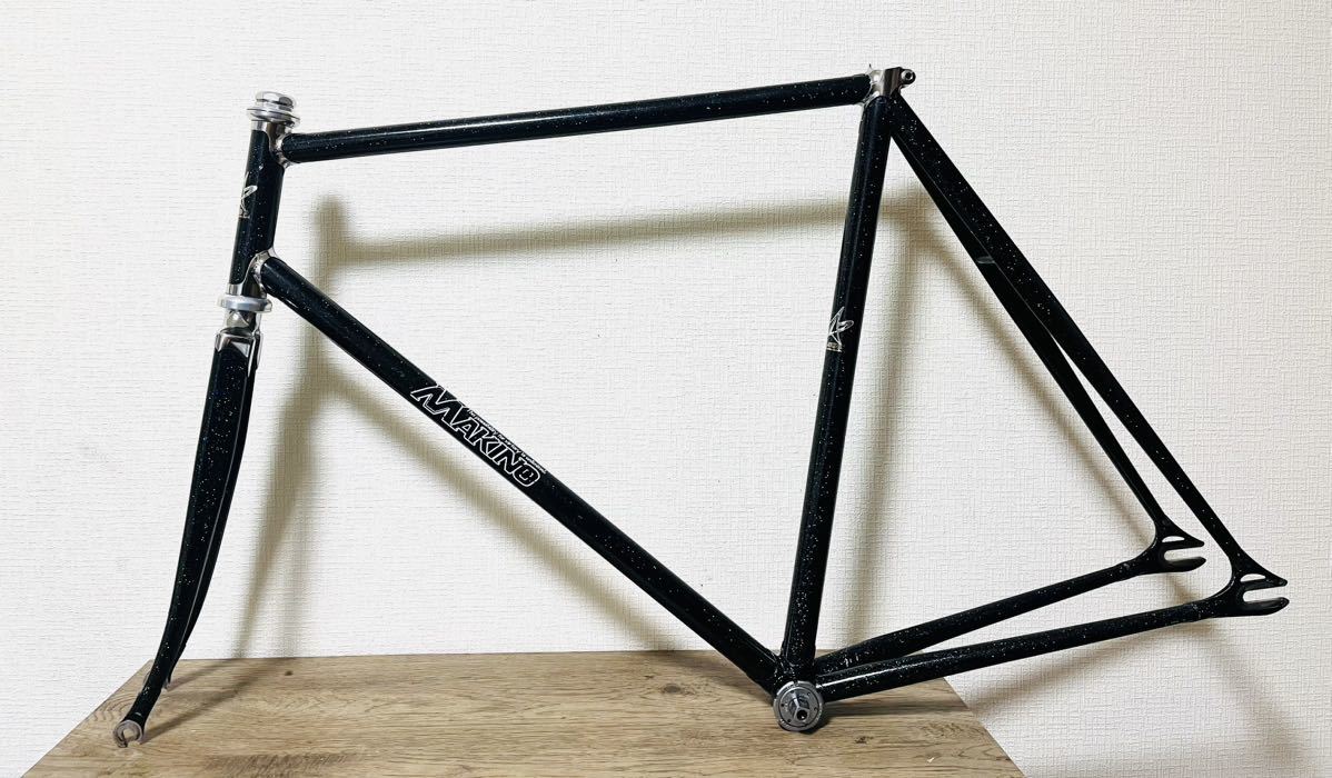 NJS★MAKINO ピスト 競輪　フレーム　希少サイズ　高級エアロフレーム　570mm_画像2