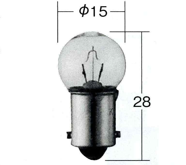 タクティー 計器灯 表示灯用 (パネル ジグナルランプ) 品番[ V91191114 ] 形/色 G14 イエロー 一般用（ヤマハ、他） １個_画像1