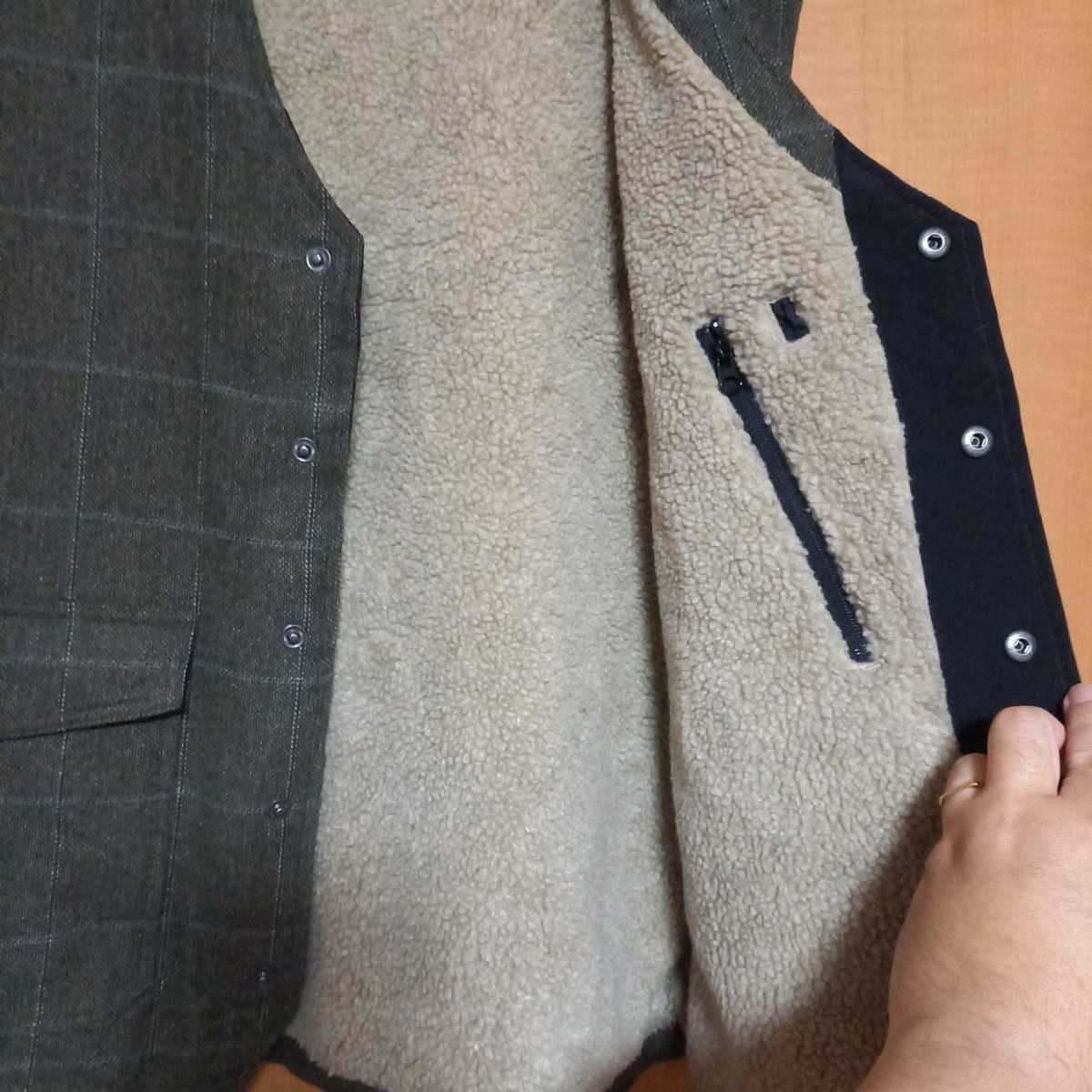 Woolrich ウールリッチ ベスト ハンティングウールベスト 裏ボア 4