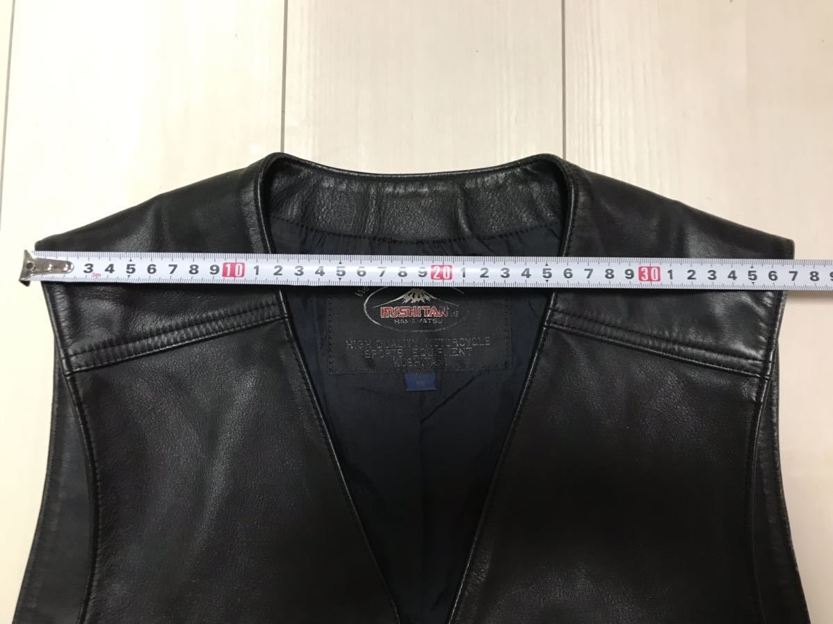 KUSHITANI クシタニ レザーベスト 牛革 Mサイズ 黒 ブラック 月末までお値引き送料込み クシタニ レザーベスト サイズM
