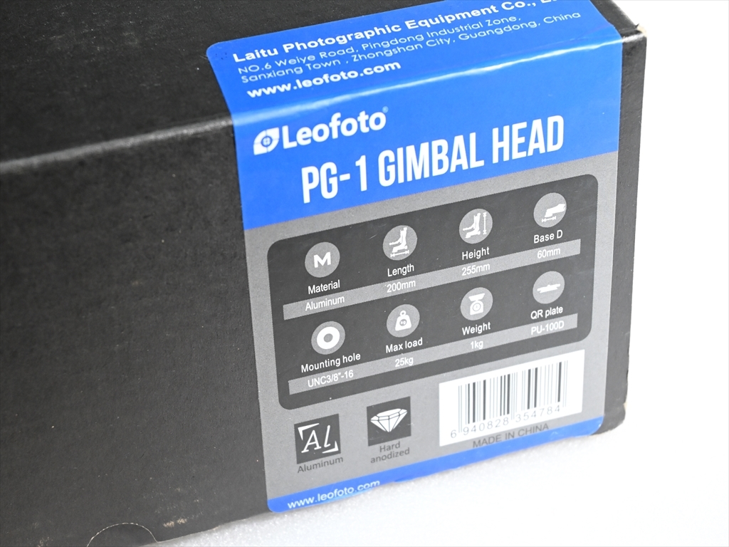 ★★　Leofoto　レオフォト　 PG-1 　ジンバル雲台 　アルカスイス互換プレート付　（美品）　★★_画像10