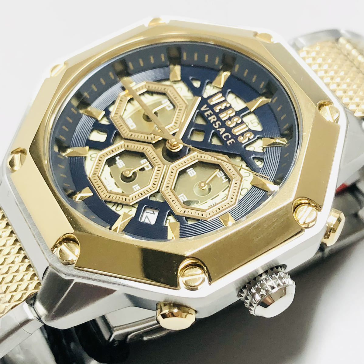 新品】ヴェルサス/ヴェルサーチ 定価4 5万円 人気モデル ゴールド