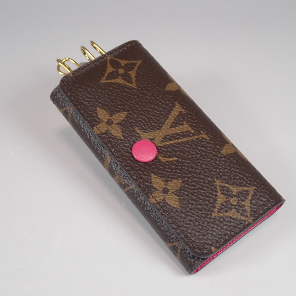  Louis Vuitton монограмма myurutikre4 4 полосный чехол для ключей M41945 hot розовый 