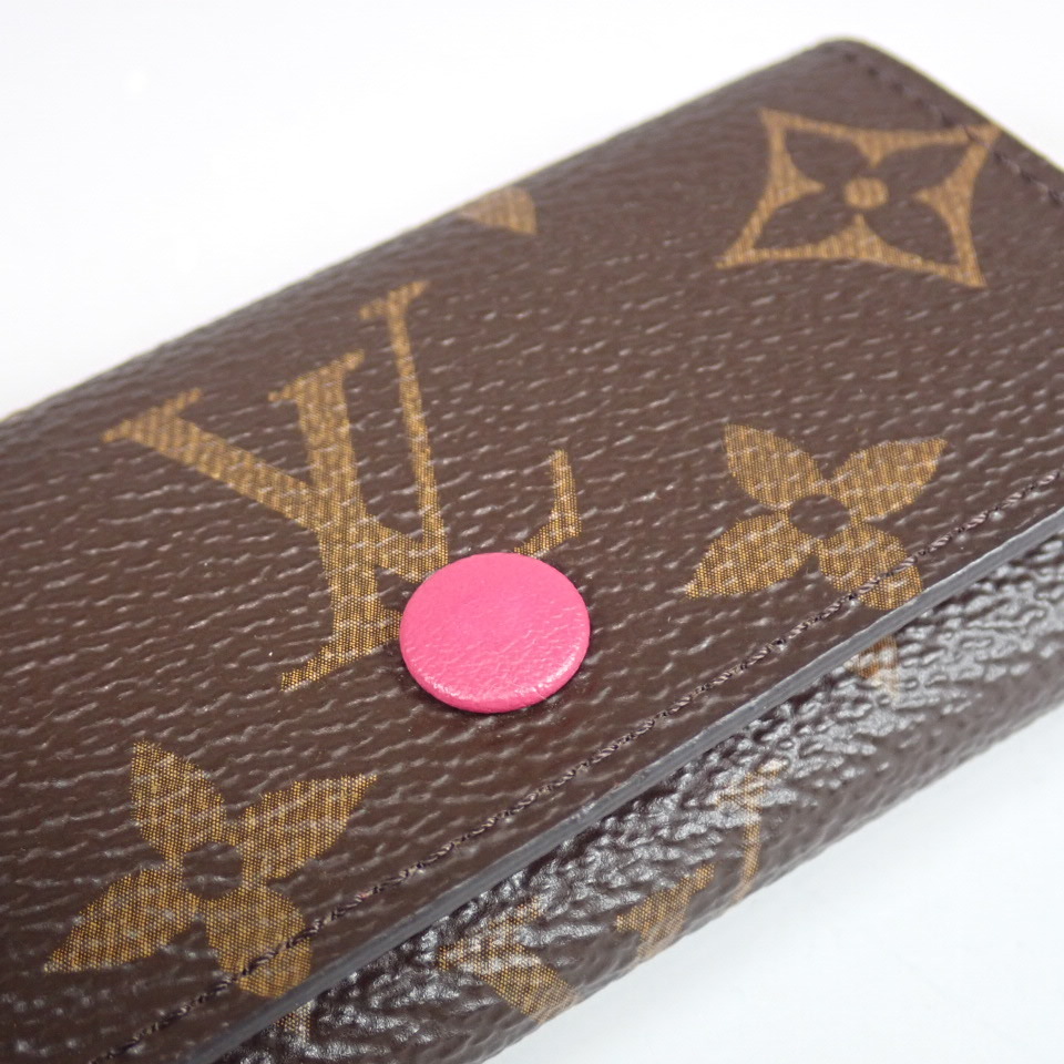  Louis Vuitton монограмма myurutikre4 4 полосный чехол для ключей M41945 hot розовый 