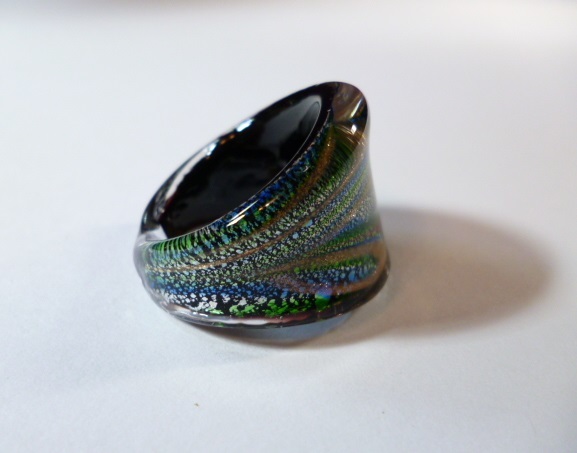 β Venetian glass Venetian glass ring β ring Venetian glass venechi Anne Venetian 