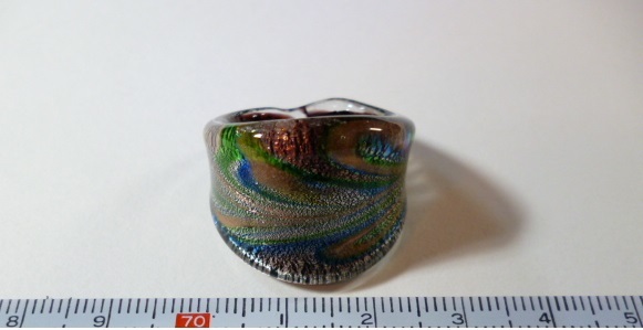 β Venetian glass Venetian glass ring β ring Venetian glass venechi Anne Venetian 