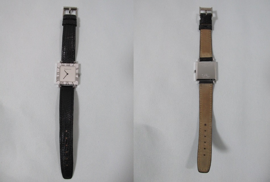 《美品》TIFFANY＆CO　ティファニー　アトラス　スクエア　腕時計　ウォッチ　スタイリングシルバー925　スイス製_画像5