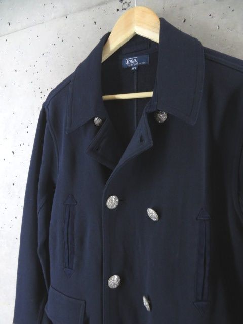 1280c171◆良品です◆キッズサイズ 160cm◆Ralph Lauren ラルフローレン スエット素材 ピーコート Pコート/ジャケット/マリン/トレーナー_画像3