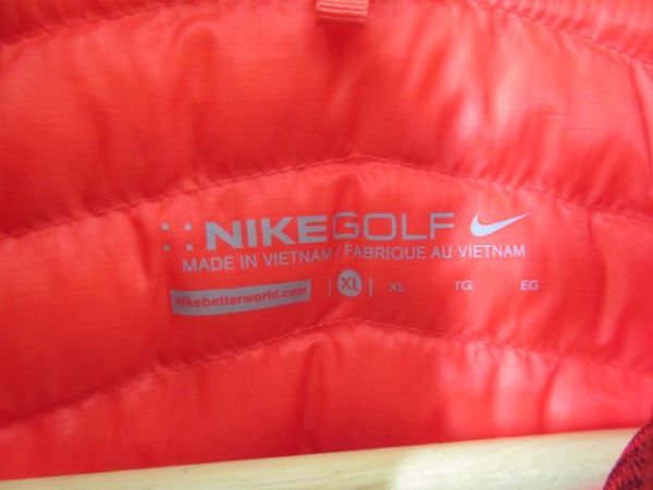 010c64◆美品です◆NIKE GOLF ナイキゴルフ 中綿ダウン ゴルフベスト XL/ゴルフジャケット/シャツ/レディース/女性/婦人_画像10