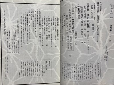 ｃ▼▼　昭和　目の眼　古美術・民芸の月刊誌　1980年5月号　特集・畑正吉の眼　伊賀　信楽　能　彫刻　/　L3_画像2